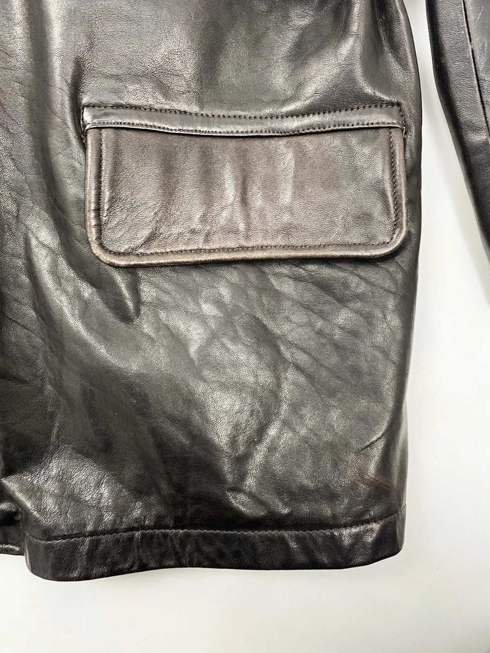 ジャケット・アウター archive DKNY leather car coat y2k archive DKNY leather car coat y2k